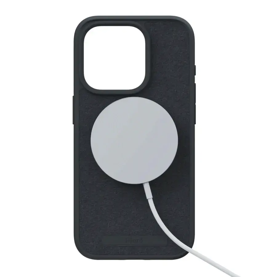 Чехол Njord Suede MagSafe Case for iPhone 15 Pro - Black (NA53SU00)