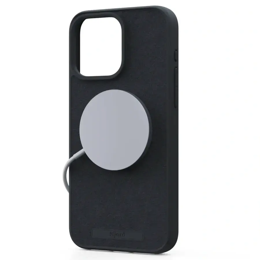 Чехол Njord Suede MagSafe Case for iPhone 15 Pro Max - Black (NA54SU00)