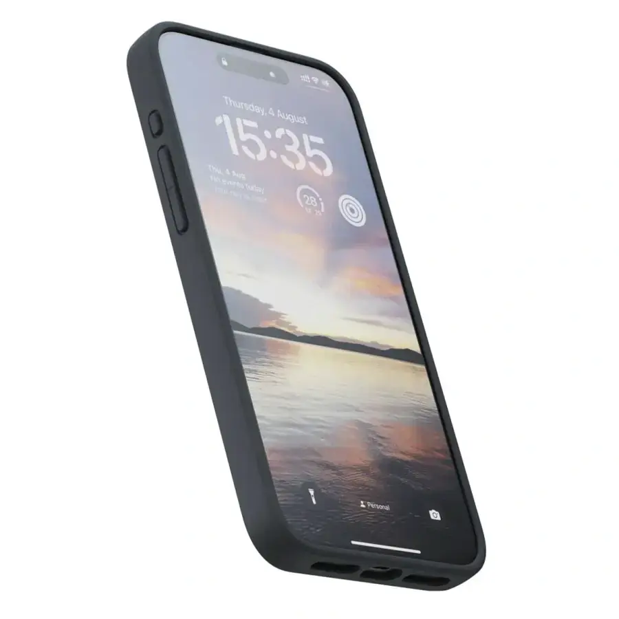 Чехол Njord Suede MagSafe Case for iPhone 15 Pro Max - Black (NA54SU00)