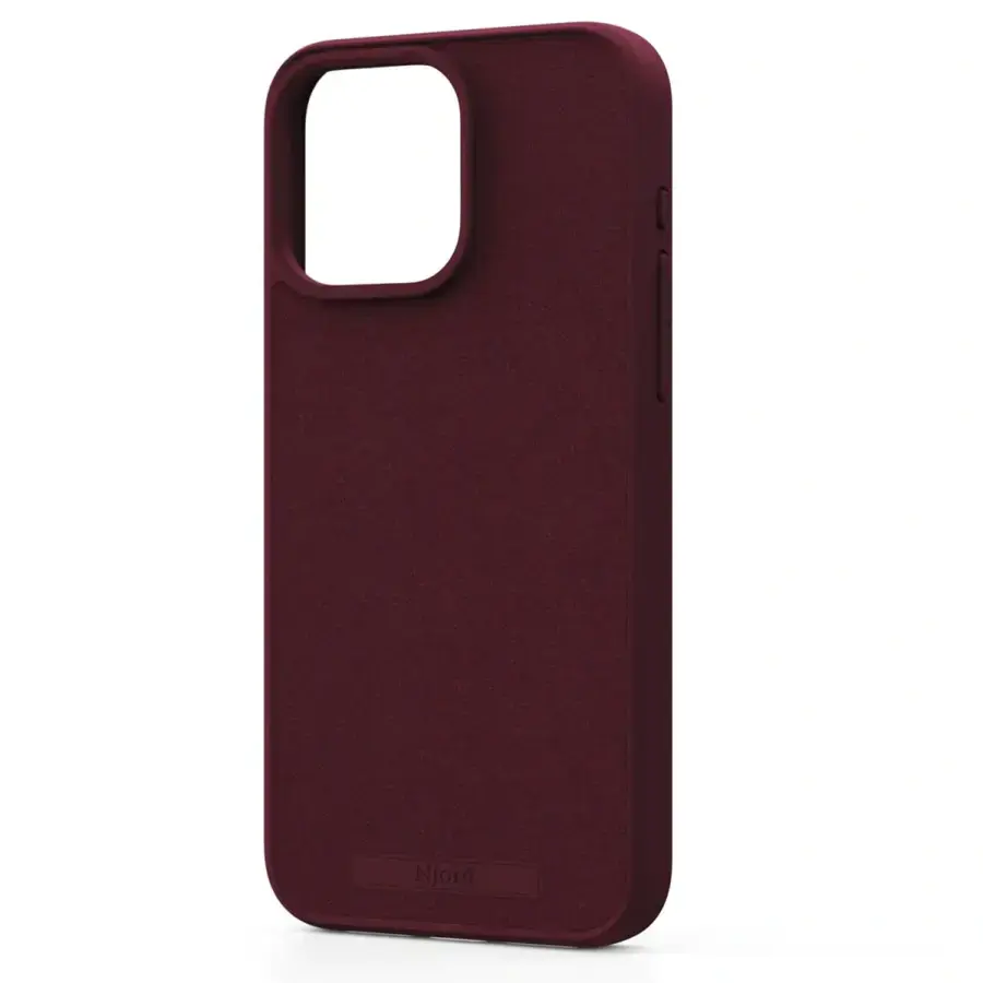 Чехол Njord Suede MagSafe Case for iPhone 15 Pro Max - Crimson Red (NA54SU11)