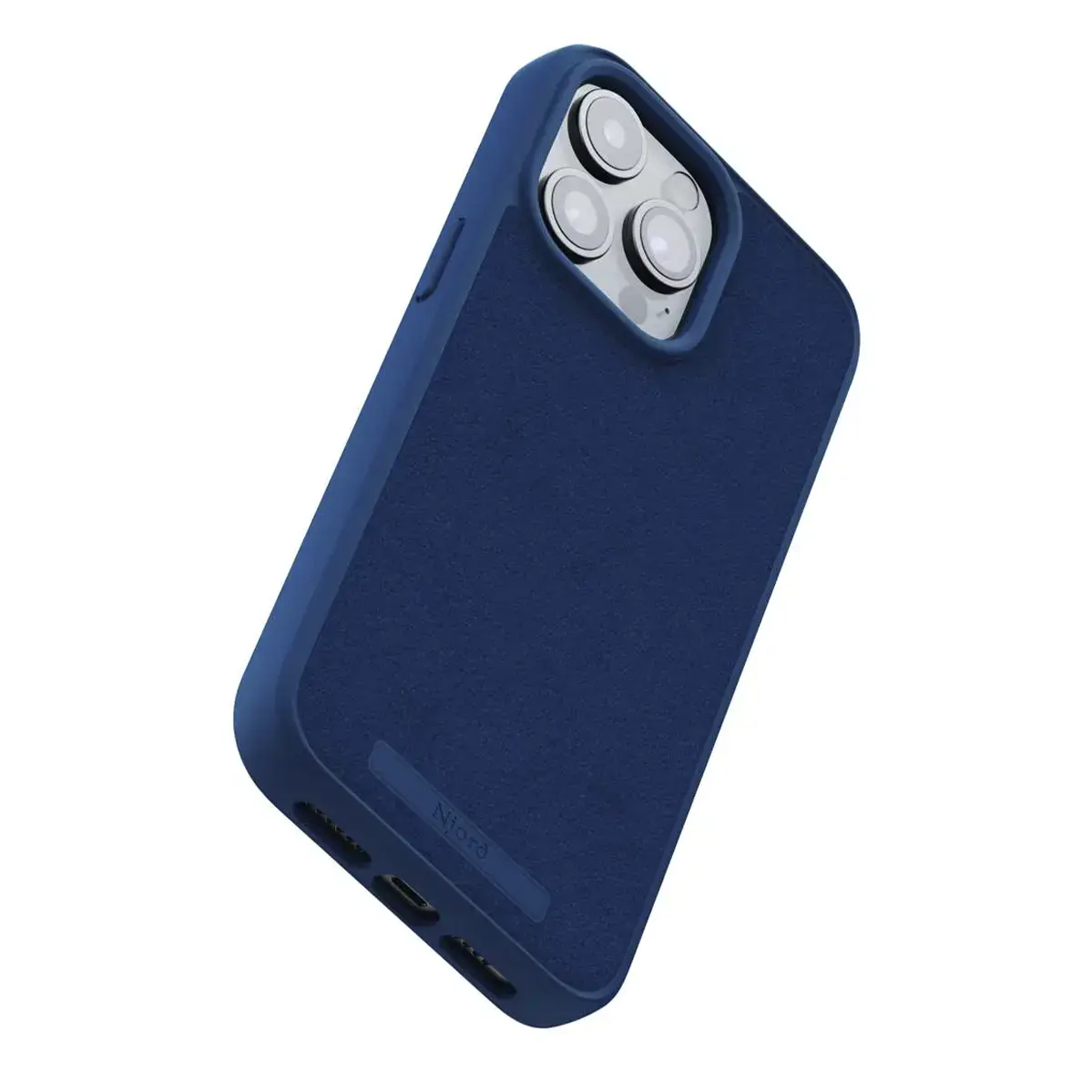 Чохол Njord Suede MagSafe Case for iPhone 15 Pro Max - Navy Blue (NA54SU01)