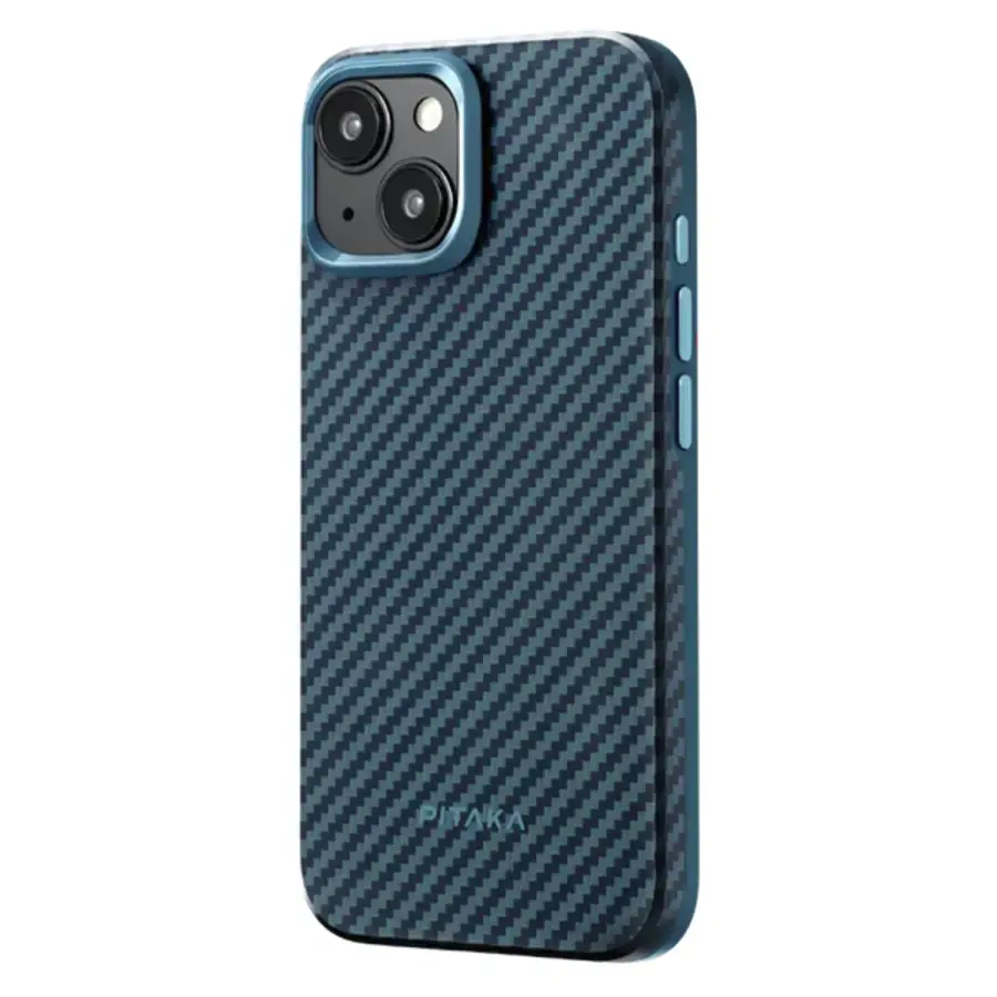 Чохол Pitaka MagEZ Case Pro 4 Twill 1500D for iPhone 15 Plus - Black/Blue (KI1508MP)