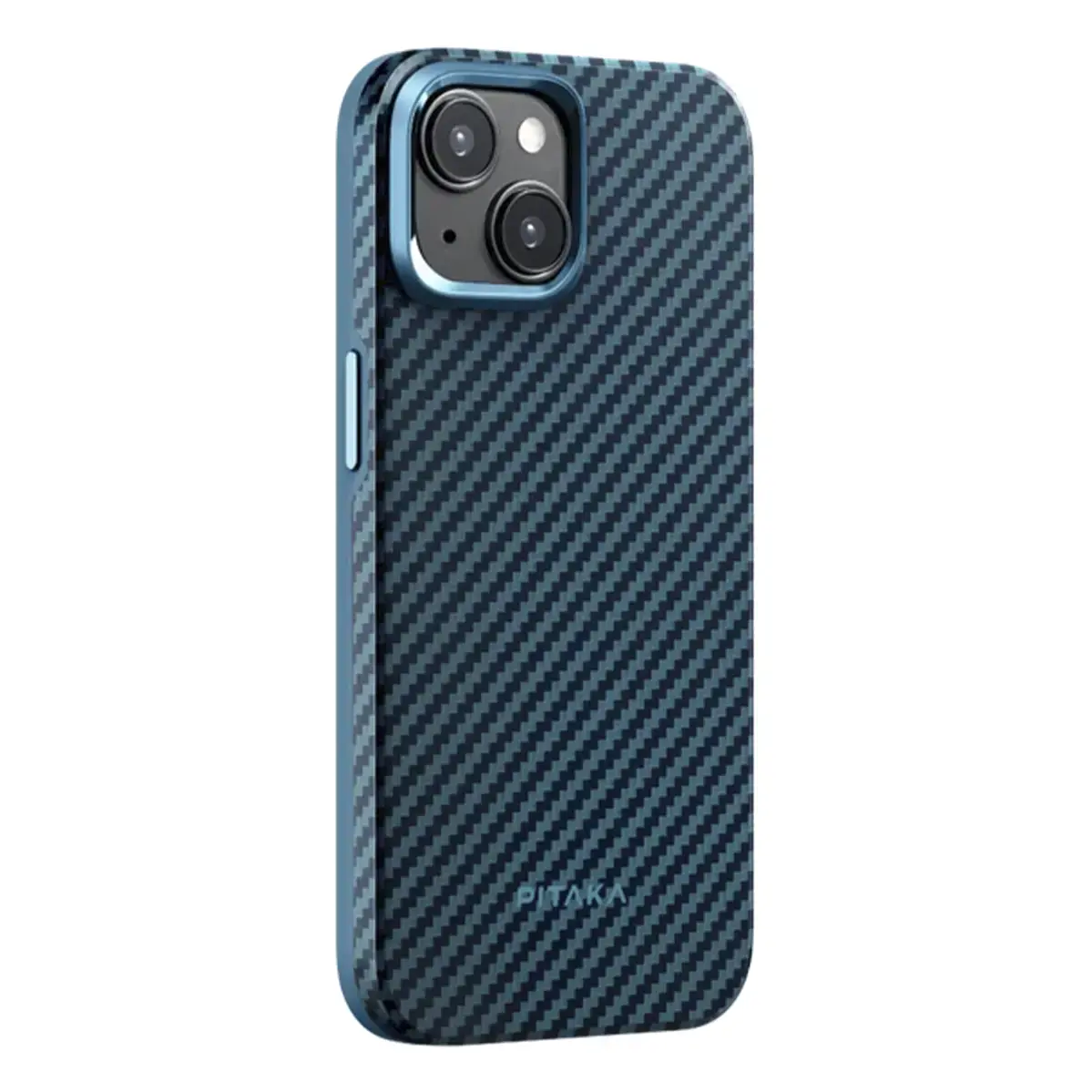 Чехол Pitaka MagEZ Case Pro 4 Twill 1500D for iPhone 15 Plus - Black/Blue (KI1508MP)