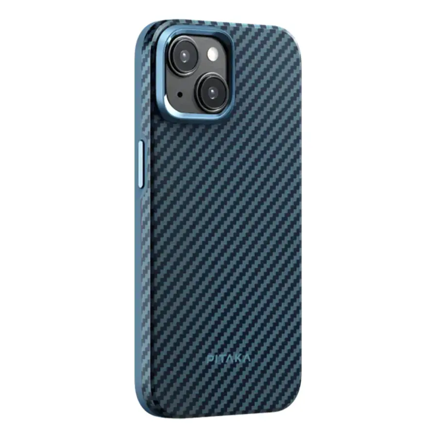 Чохол Pitaka MagEZ Case Pro 4 Twill 1500D for iPhone 15 Plus - Black/Blue (KI1508MP)