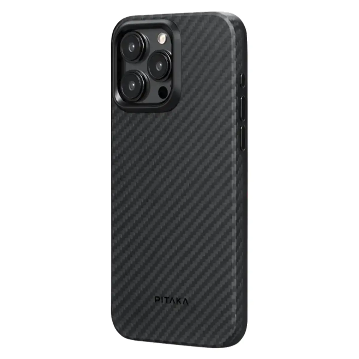 Чехол Pitaka MagEZ Case Pro 4 Twill 1500D for iPhone 15 Pro Max - Black/Grey (KI1501PMP)
