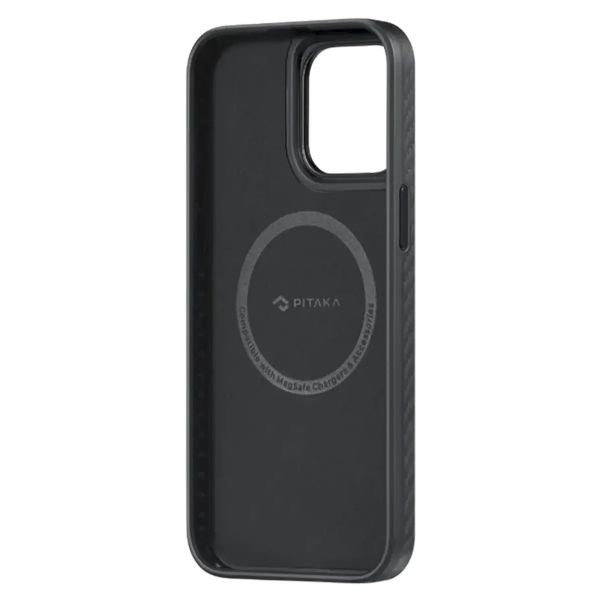 Чехол Pitaka MagEZ Case Pro 4 Twill 1500D for iPhone 15 Pro Max - Black/Grey (KI1501PMP)