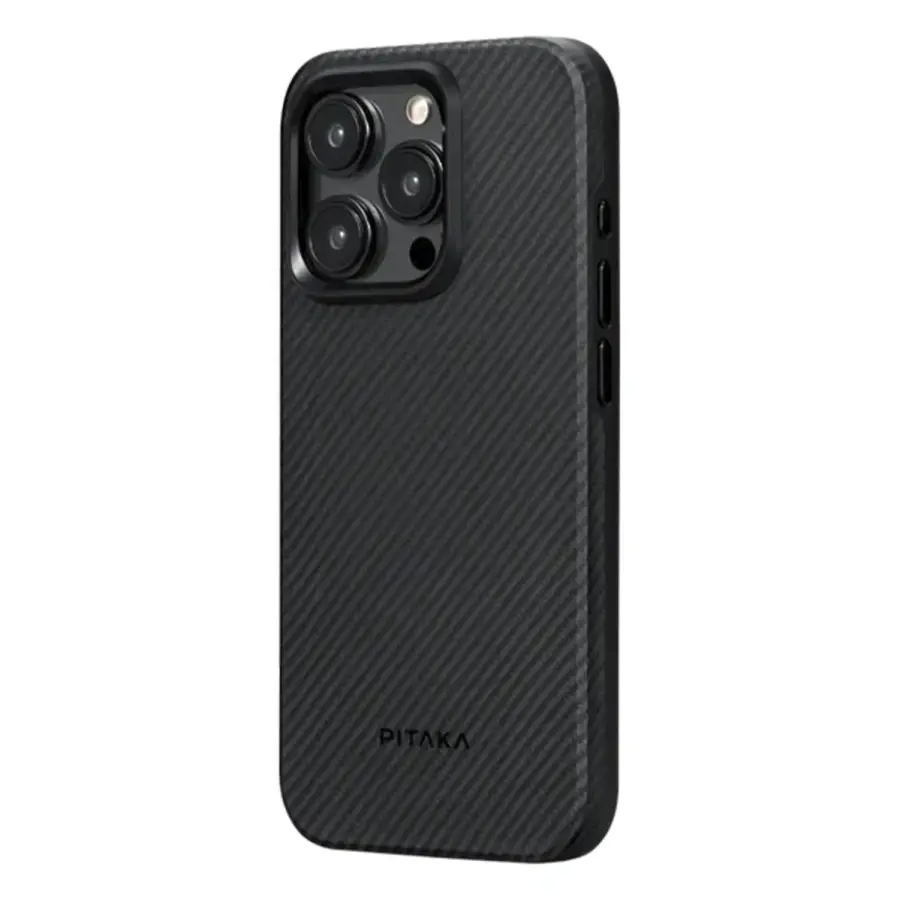Чохол Pitaka MagEZ Case Pro 4 Twill 600D for iPhone 15 Pro - Black/Grey (KI1501PPA)