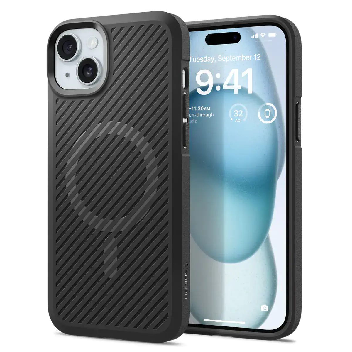 Чохол Spigen Core Armor with MagSafe for iPhone 15 - Matte Black (ACS06480)