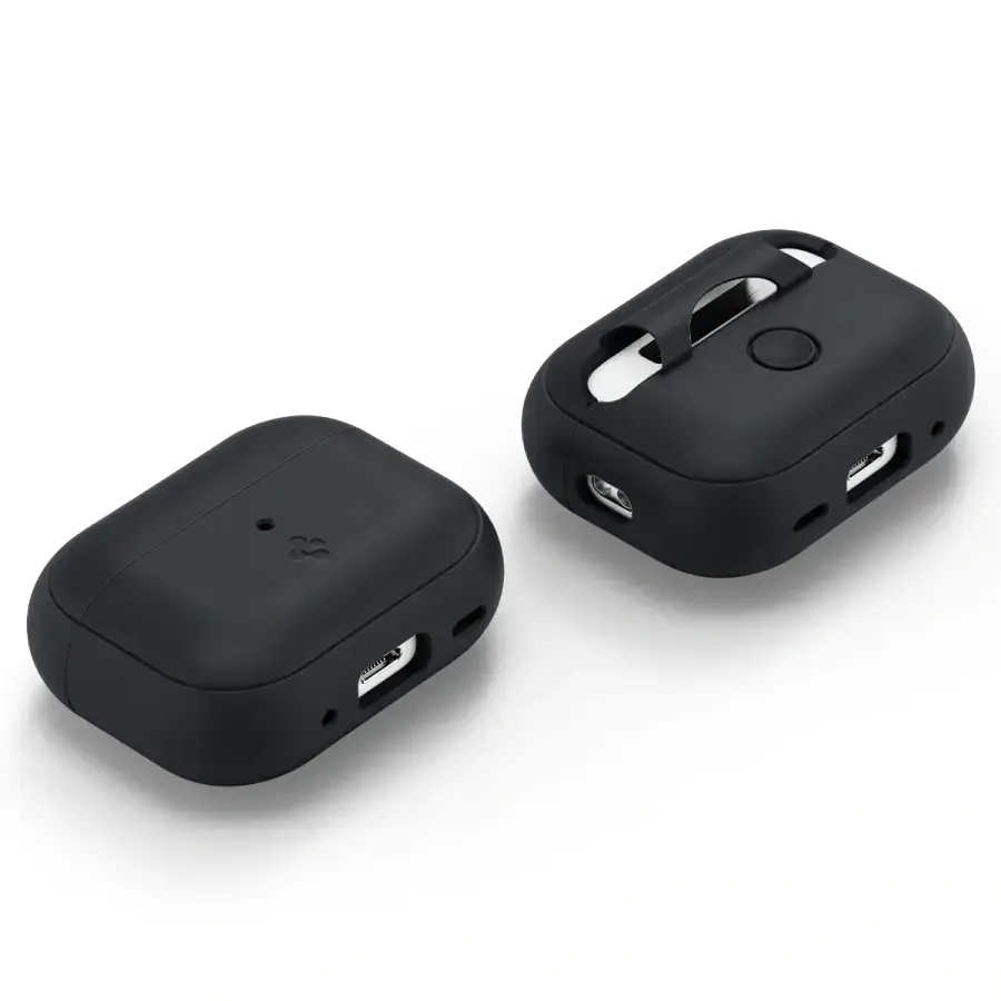 Чехол Spigen для AirPods Pro 2 Silicone Fit - Black (ACS05479)