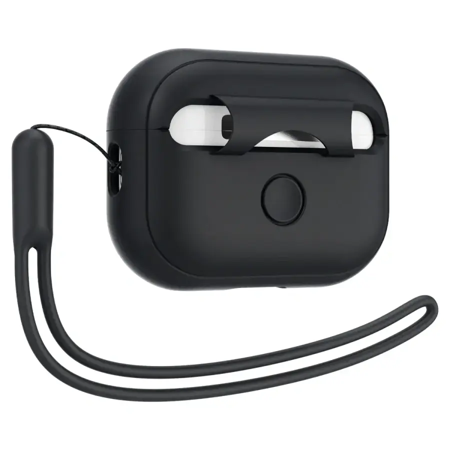 Чехол Spigen для AirPods Pro 2 Silicone Fit - Black (ACS05479)