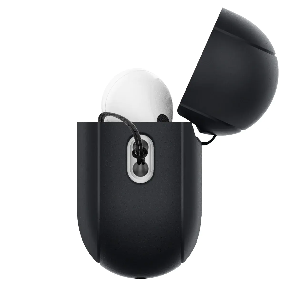 Чехол Spigen для AirPods Pro 2 Silicone Fit - Black/Green Strap (ACS05810)