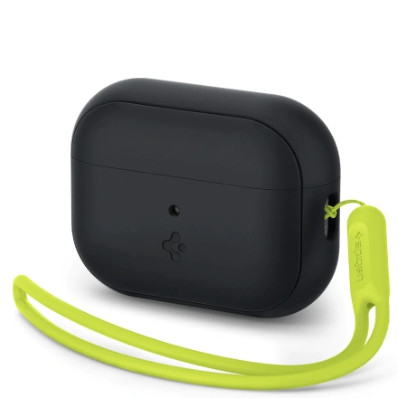 Чохол Spigen для AirPods Pro 2 Silicone Fit - Black/Green Strap (ACS05810)