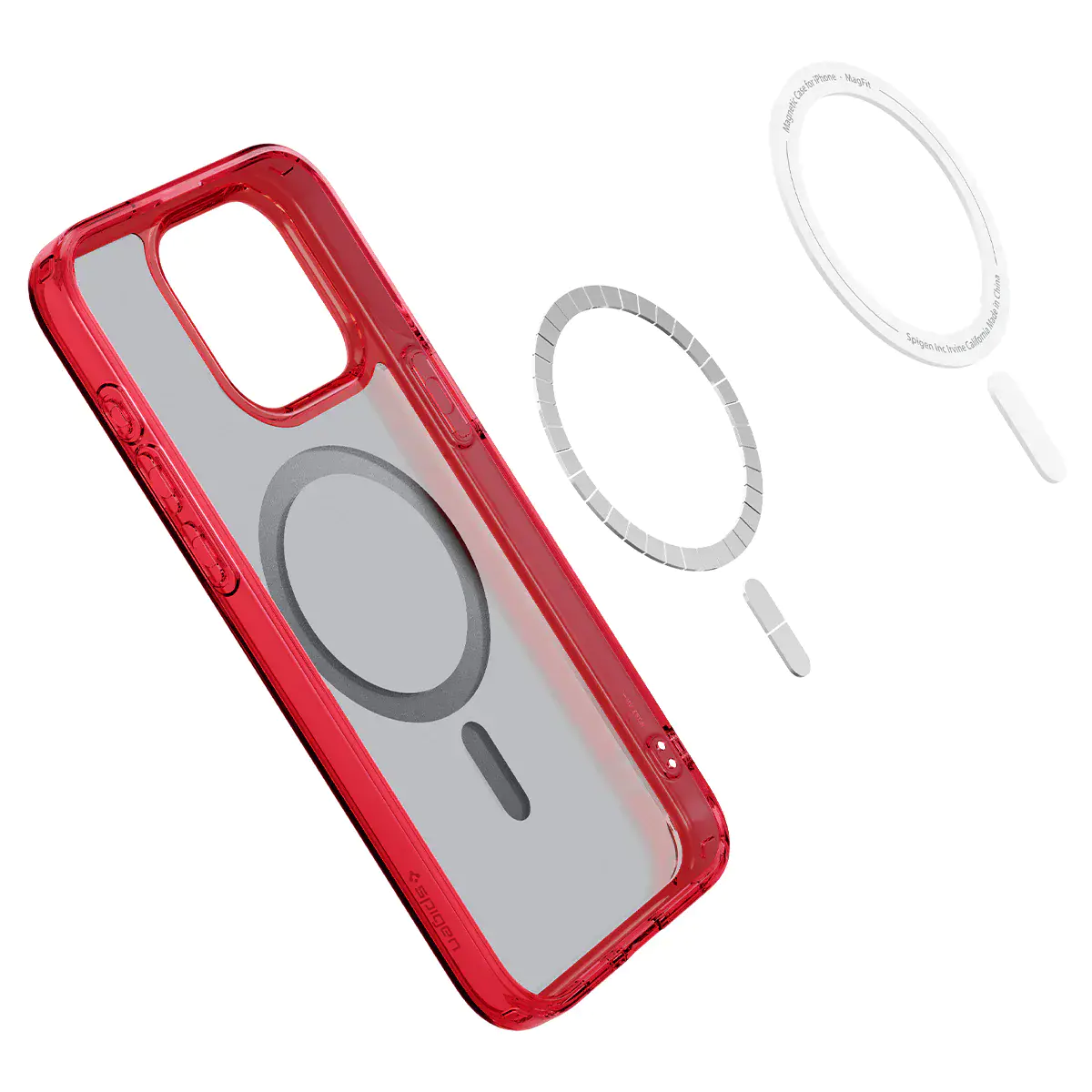 Чехол Spigen Ultra Hybrid with MagSafe for iPhone 15 Pro - Frost Red (ACS07057)