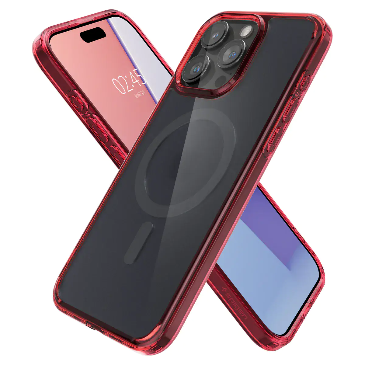 Чехол Spigen Ultra Hybrid with MagSafe for iPhone 15 Pro - Frost Red (ACS07057)