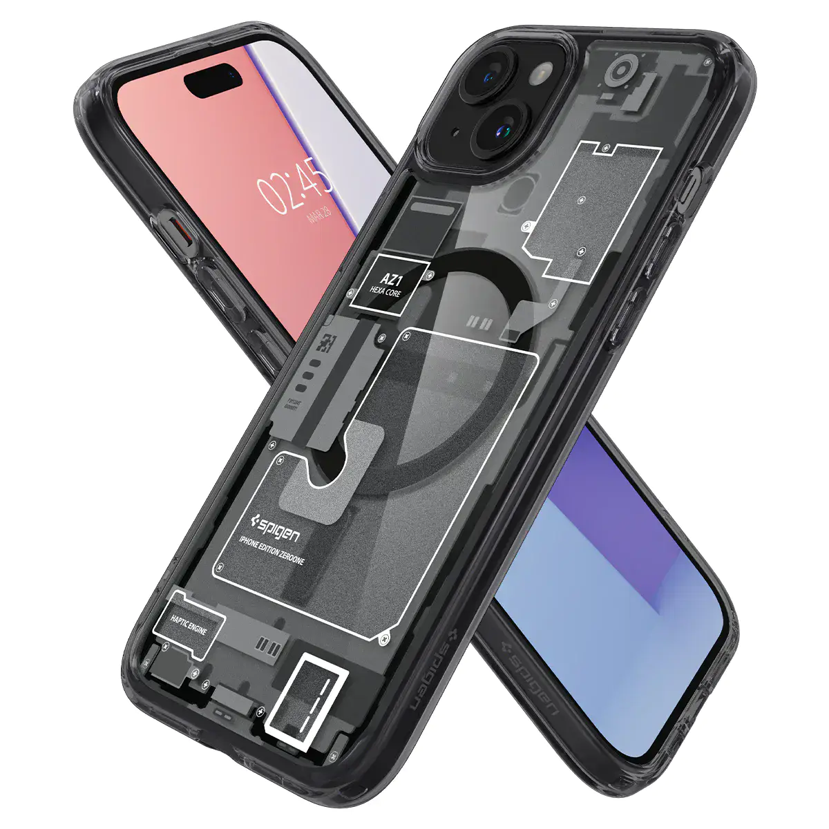 Чехол Spigen Ultra Hybrid Zero One with MagSafe for iPhone 15 - Black (ACS06806)