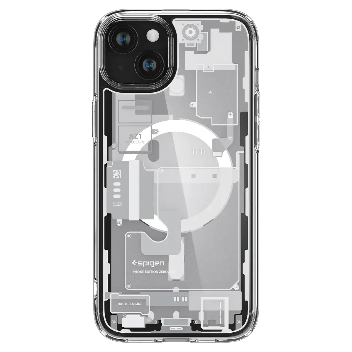Чехол Spigen Ultra Hybrid Zero One with MagSafe for iPhone 15 Plus - White (ACS07035)