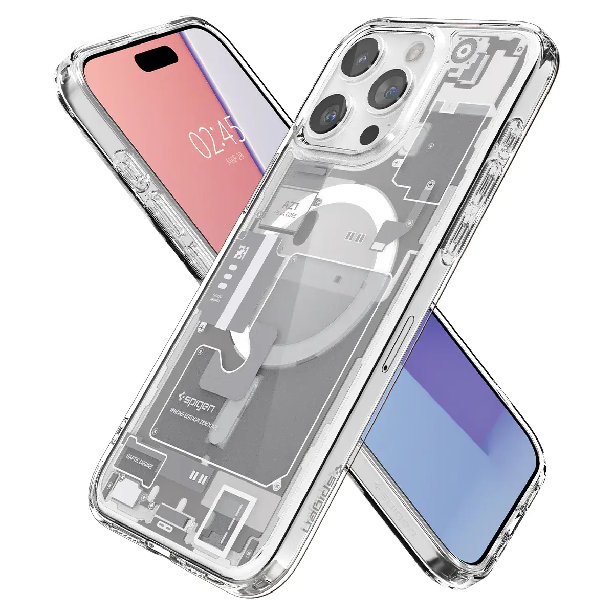 Чехол Spigen Ultra Hybrid Zero One with MagSafe for iPhone 15 Pro - White (ACS07036)