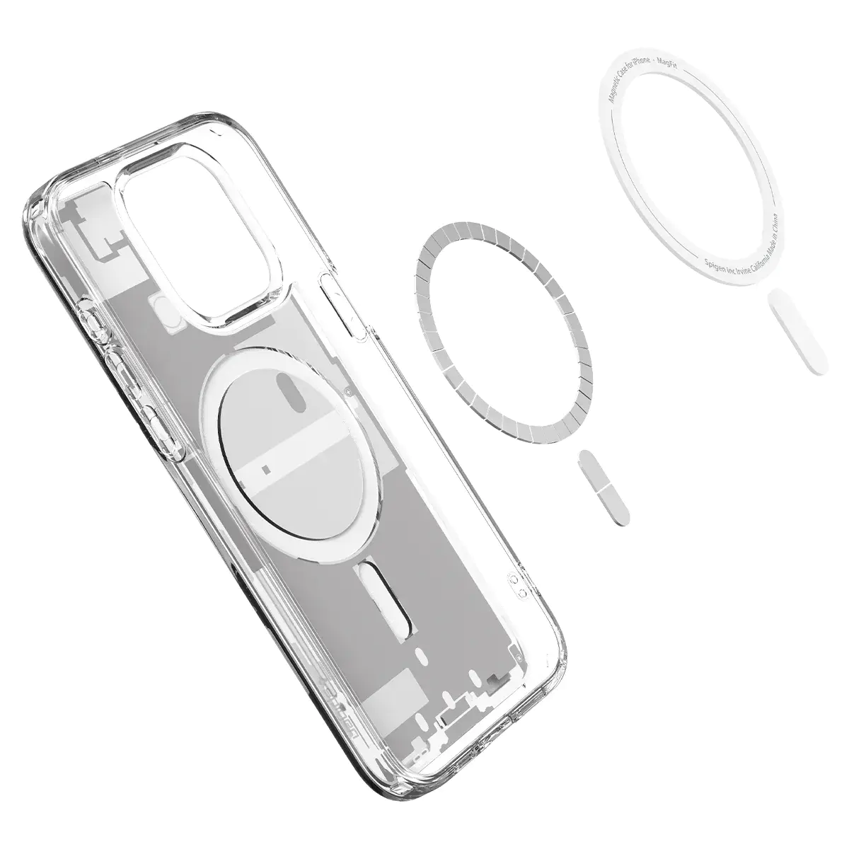 Чехол Spigen Ultra Hybrid Zero One with MagSafe for iPhone 15 Pro - White (ACS07036)