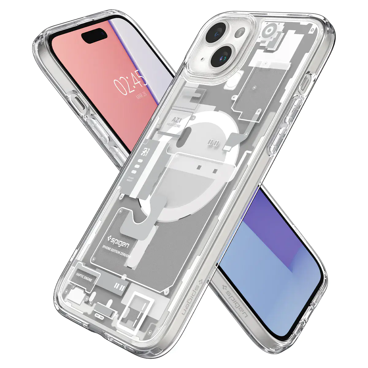 Чехол Spigen Ultra Hybrid Zero One with MagSafe for iPhone 15 - White (ACS07037)