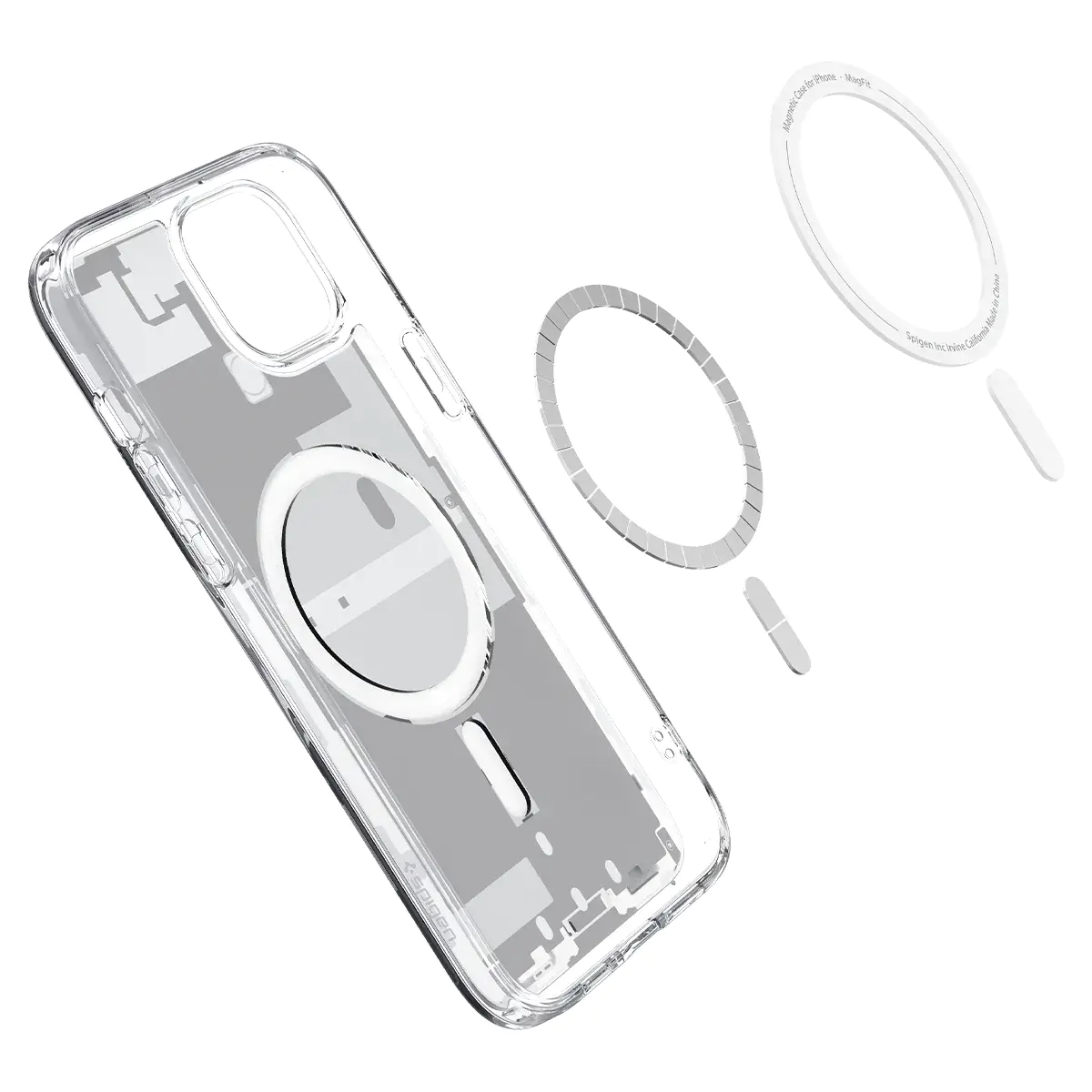 Чехол Spigen Ultra Hybrid Zero One with MagSafe for iPhone 15 - White (ACS07037)