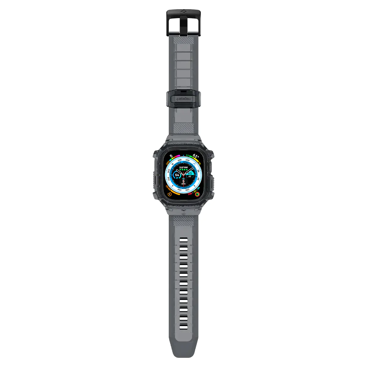 Чохол та ремінець 2в1 Spigen Case Rugged Armor Pro for Apple Watch Ultra 49mm - Space Crystal (ACS06028)