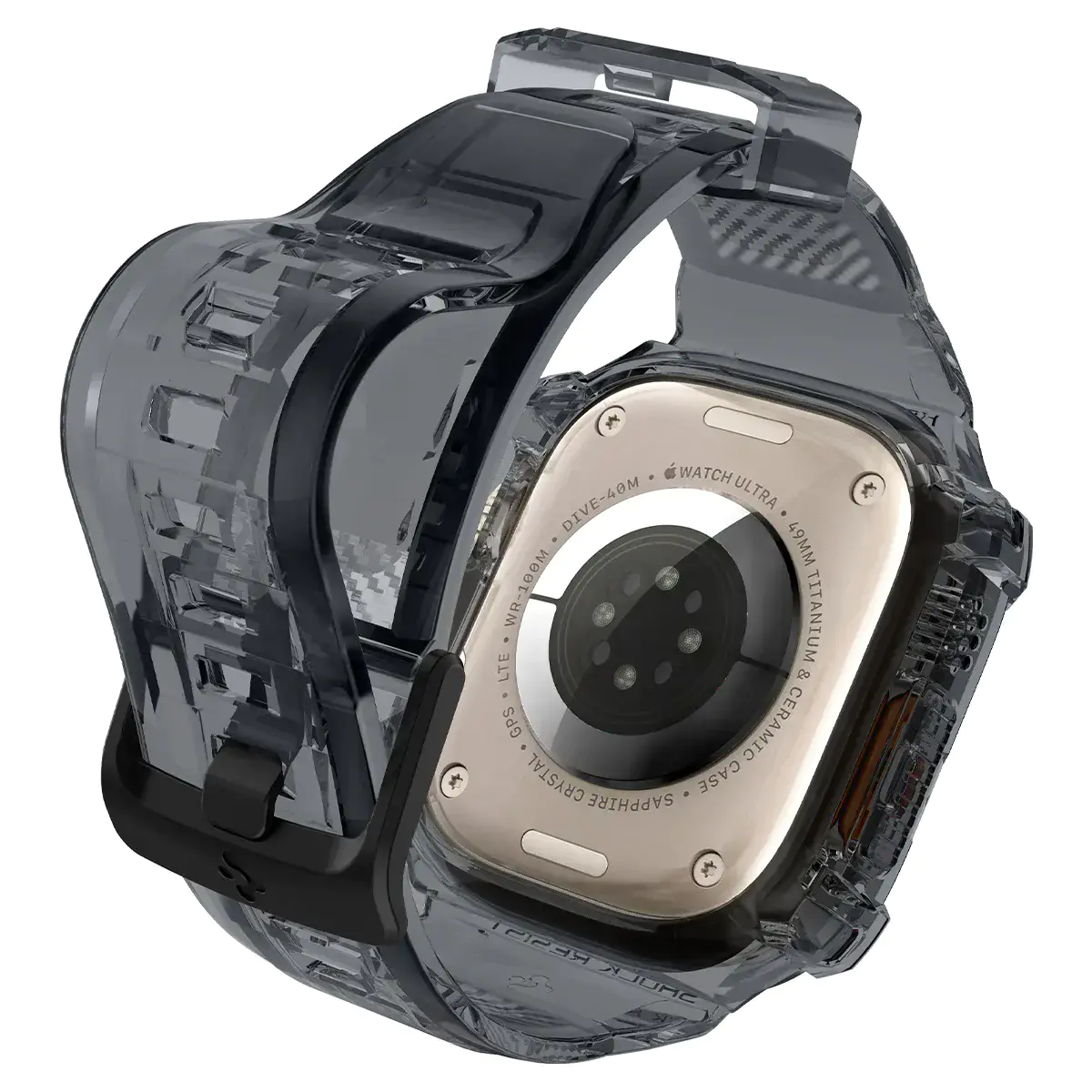 Чохол та ремінець 2в1 Spigen Case Rugged Armor Pro for Apple Watch Ultra 49mm - Space Crystal (ACS06028)