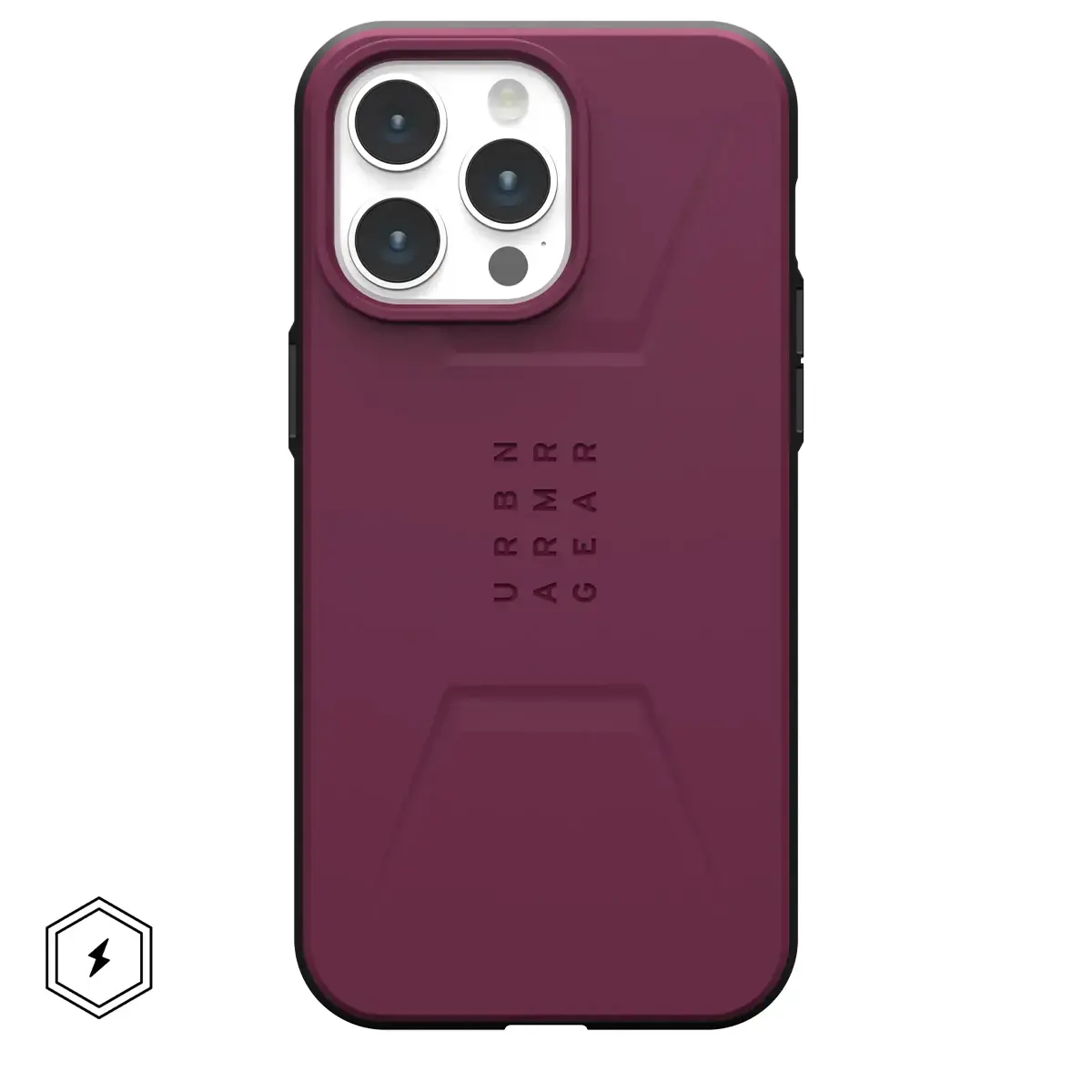 Чохол UAG Civilian Case with MagSafe for iPhone 15 Pro Max - Bordeaux (114295119049)