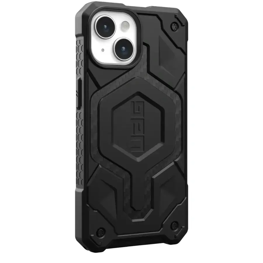 Чохол UAG Monarch Pro Case with MagSafe for iPhone 15 - Carbon Fiber (114219114242)