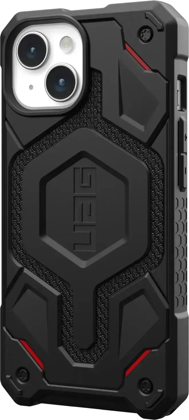 Чохол UAG Monarch Pro Kevlar Case with MagSafe for iPhone 15 Plus - Kevlar Black (114220113940)