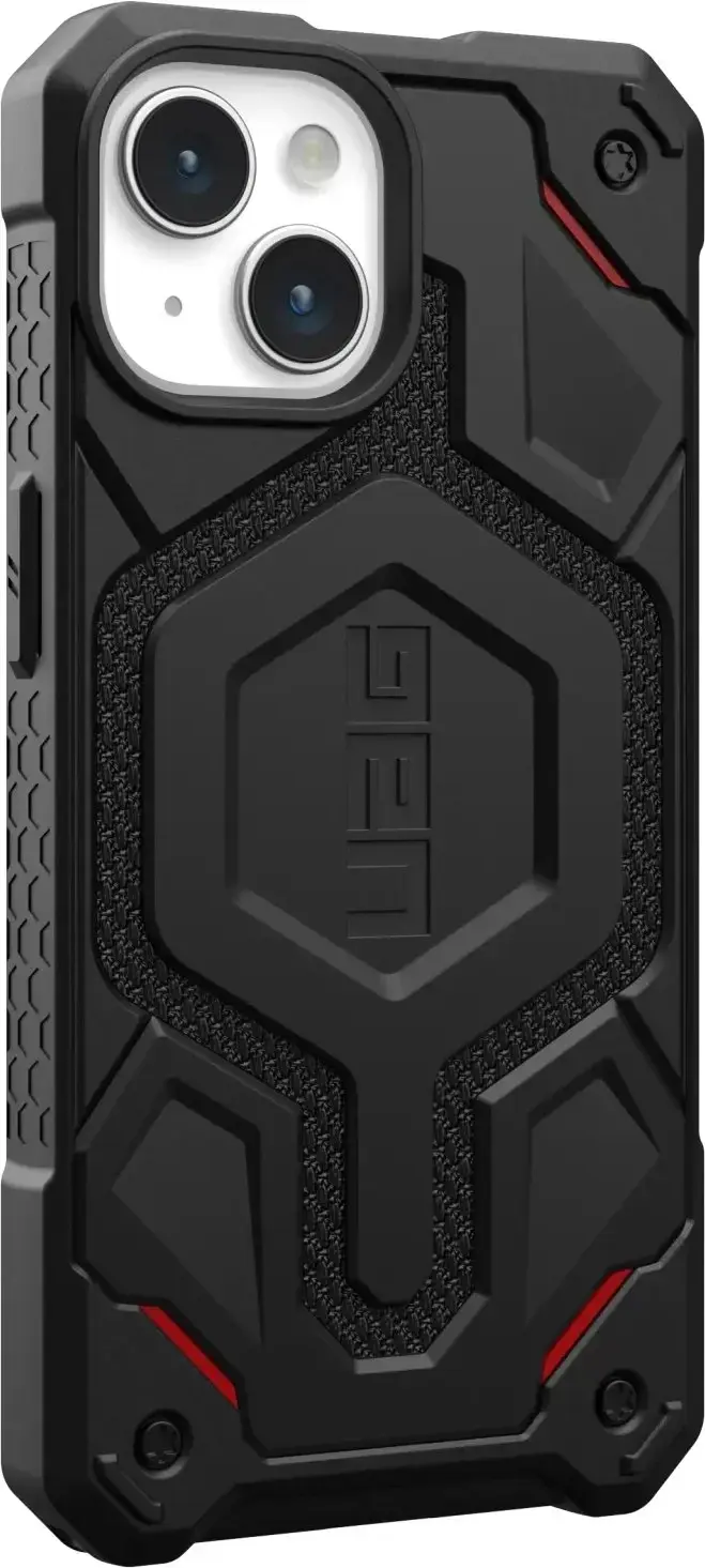 Чохол UAG Monarch Pro Kevlar Case with MagSafe for iPhone 15 Plus - Kevlar Black (114220113940)