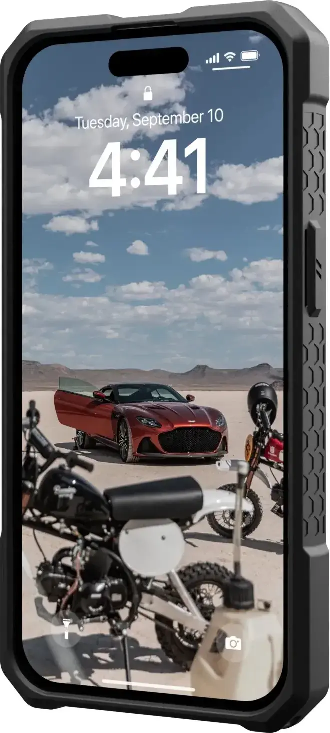 Чохол UAG Monarch Pro Kevlar Case with MagSafe for iPhone 15 Plus - Kevlar Black (114220113940)