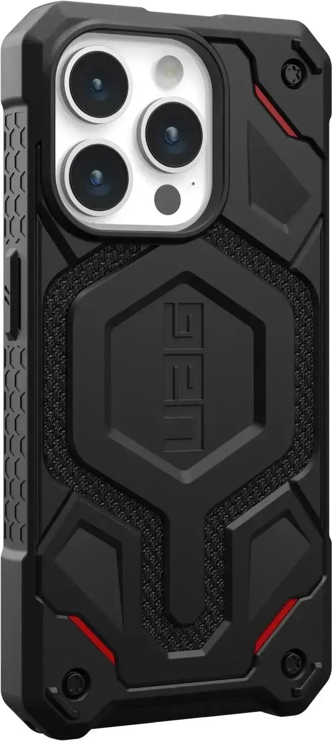 Чехол UAG Monarch Pro Kevlar Case with MagSafe for iPhone 15 Pro Max - Kevlar Black (114222113940)