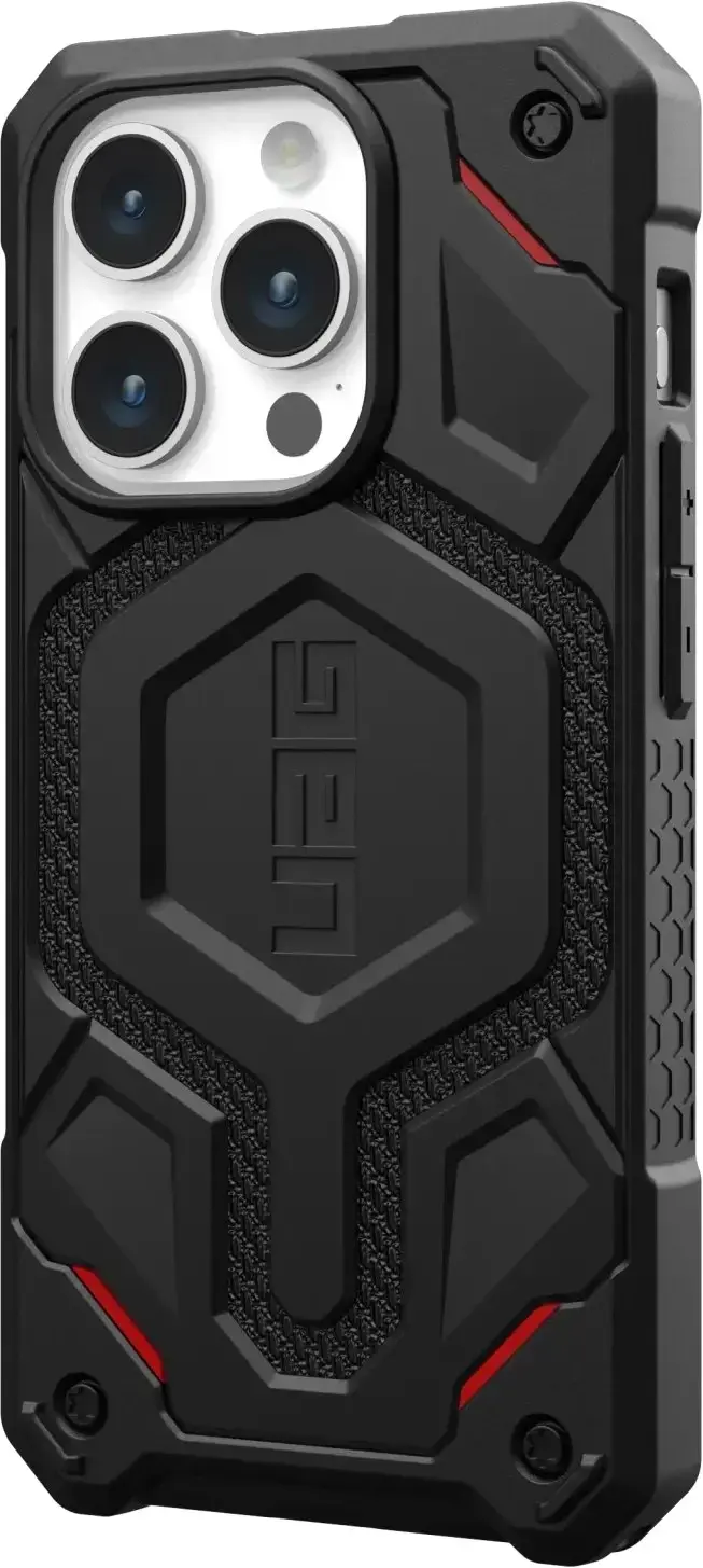 Чехол UAG Monarch Pro Kevlar Case with MagSafe for iPhone 15 Pro Max - Kevlar Black (114222113940)