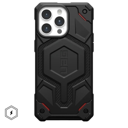 Чохол UAG Monarch Pro Kevlar Case with MagSafe for iPhone 15 Pro Max - Kevlar Black (114222113940)