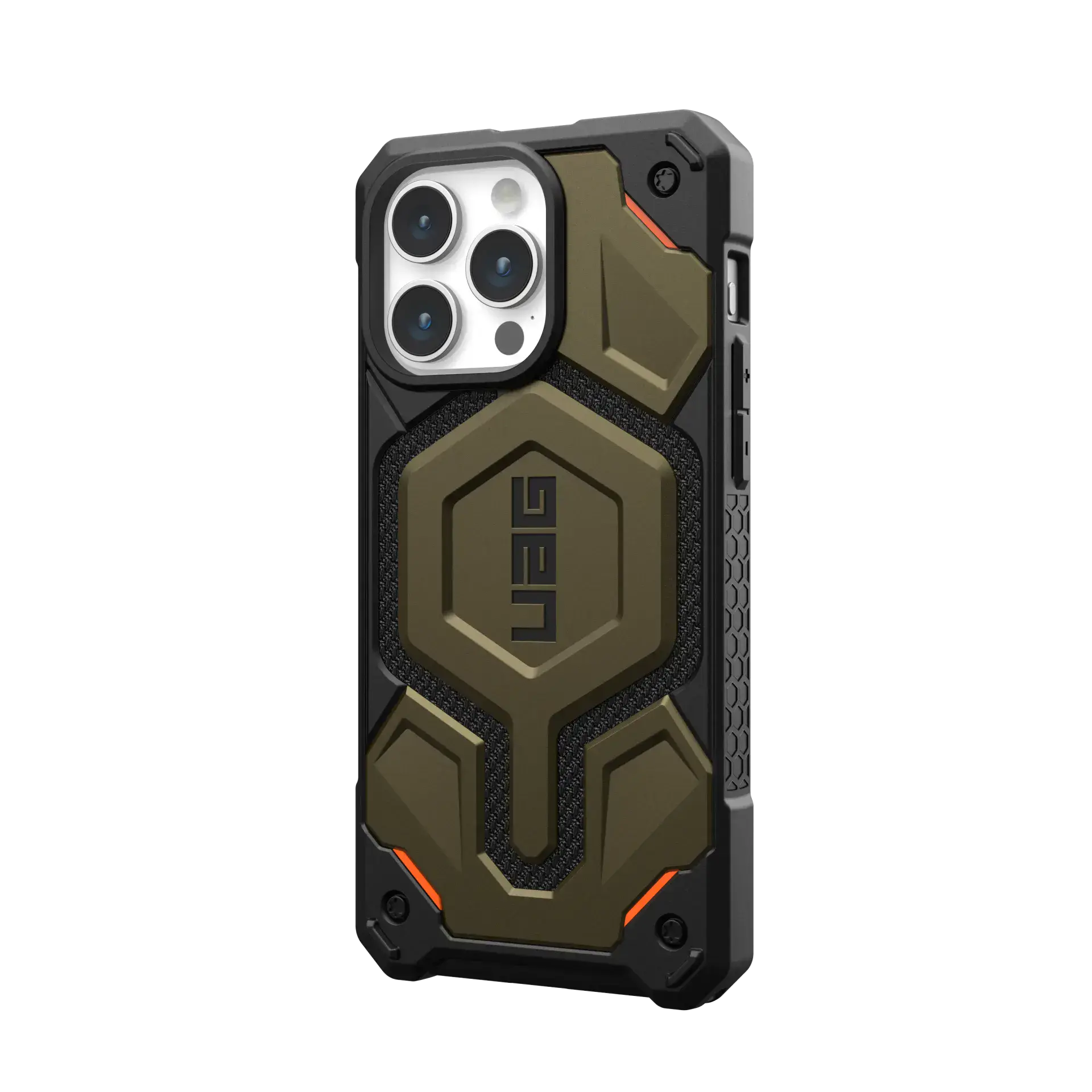 Чехол UAG Monarch Pro Kevlar Case with MagSafe for iPhone 15 Pro Max - Kevlar Elemental Green (11422211397B)