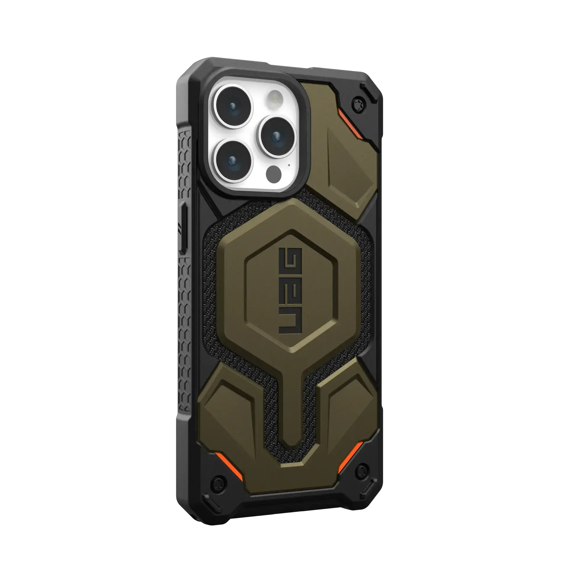 Чехол UAG Monarch Pro Kevlar Case with MagSafe for iPhone 15 Pro Max - Kevlar Elemental Green (11422211397B)