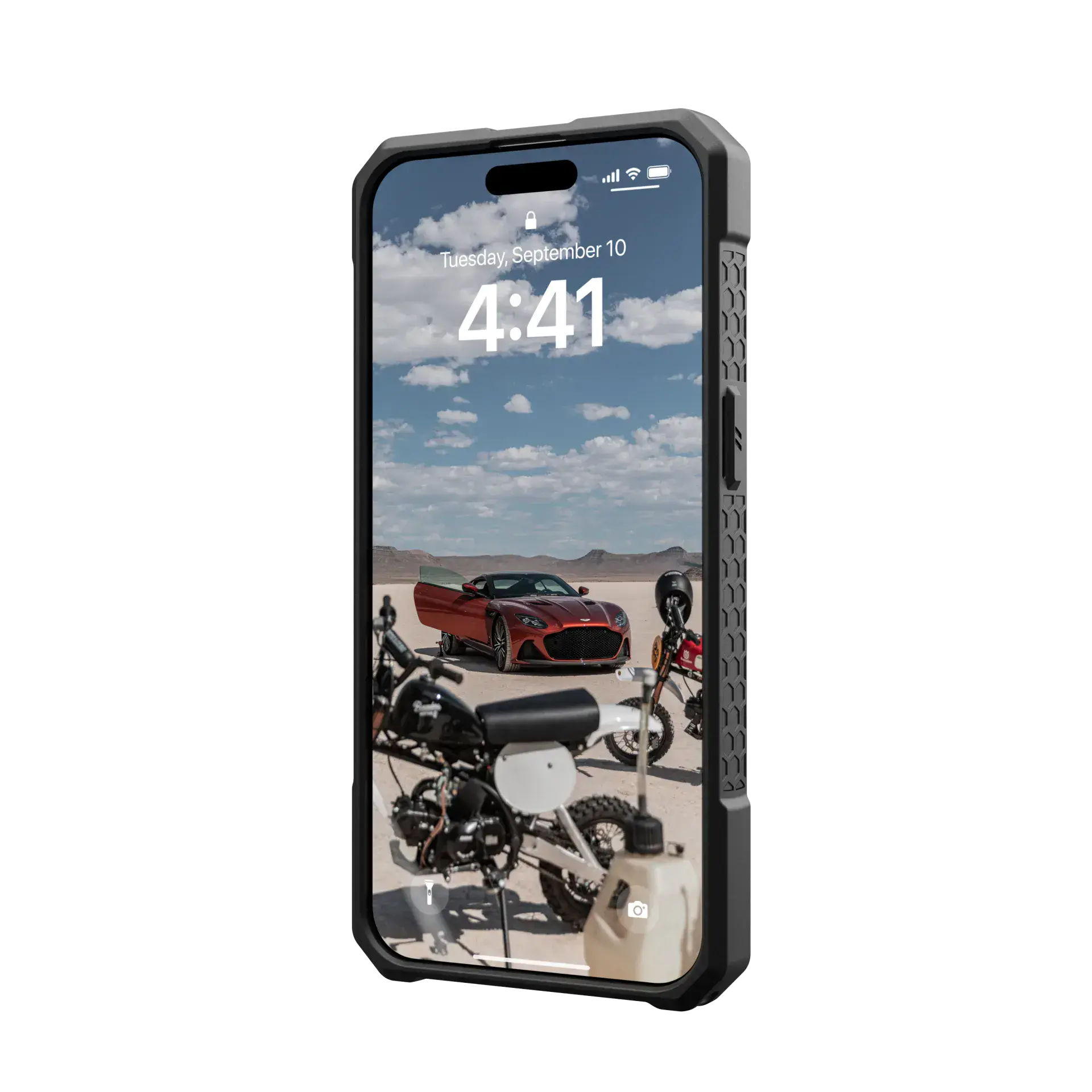 Чехол UAG Monarch Pro Kevlar Case with MagSafe for iPhone 15 Pro Max - Kevlar Silver (114222113933)