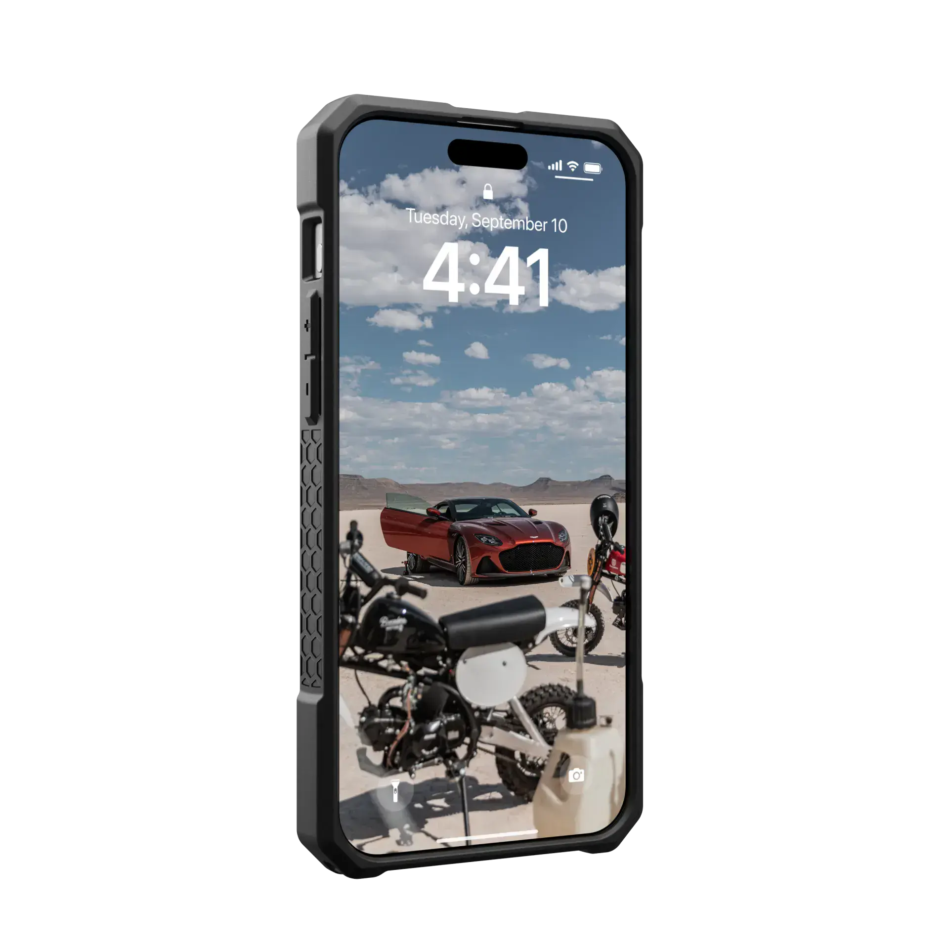 Чехол UAG Monarch Pro Kevlar Case with MagSafe for iPhone 15 Pro Max - Kevlar Silver (114222113933)