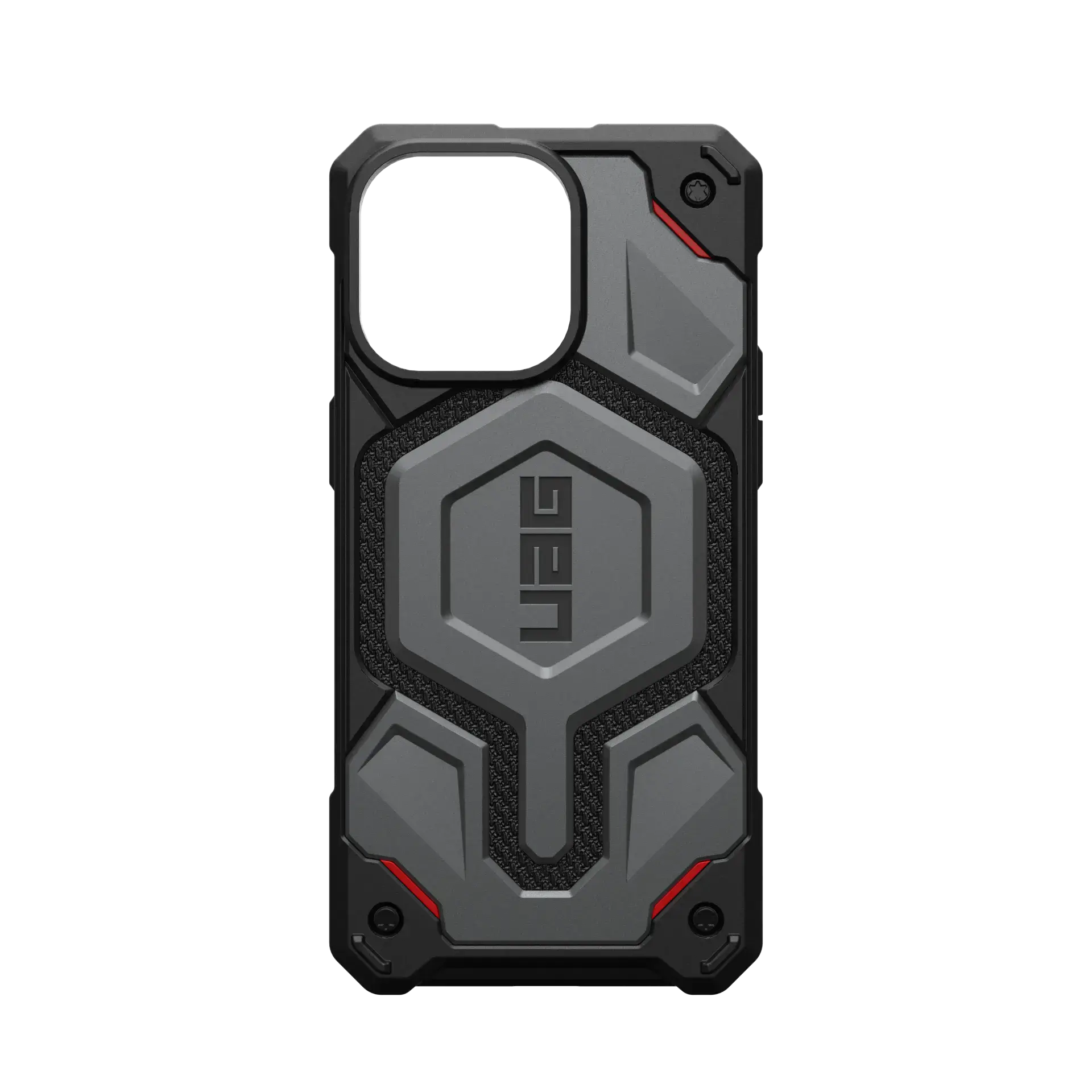Чехол UAG Monarch Pro Kevlar Case with MagSafe for iPhone 15 Pro Max - Kevlar Silver (114222113933)