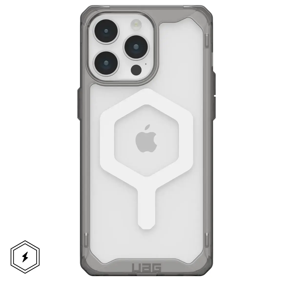 Чехол UAG Plyo Case with MagSafe for iPhone 15 Pro - Ash/White (114286113141)
