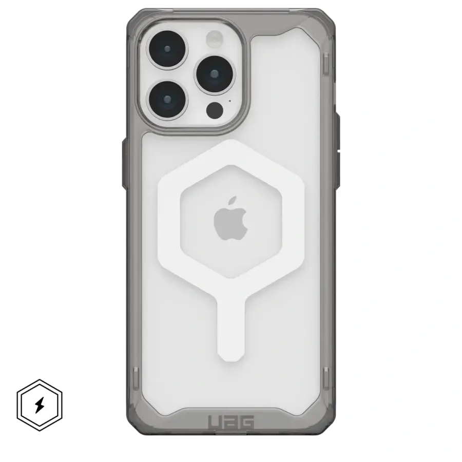 Чохол UAG Plyo Case with MagSafe for iPhone 15 Pro - Ash/White (114286113141)