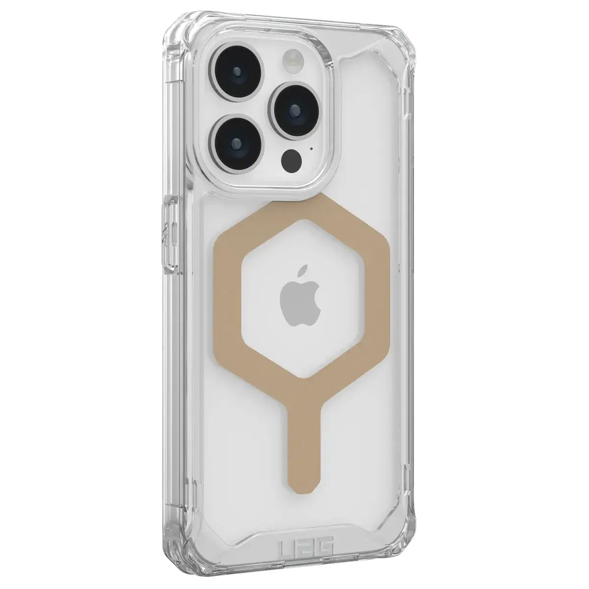 Чехол UAG Plyo Case with MagSafe for iPhone 15 Pro - Ice/Gold (114286114381)