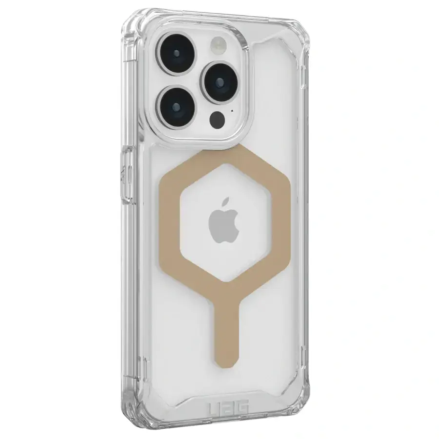 Чохол UAG Plyo Case with MagSafe for iPhone 15 Pro - Ice/Gold (114286114381)