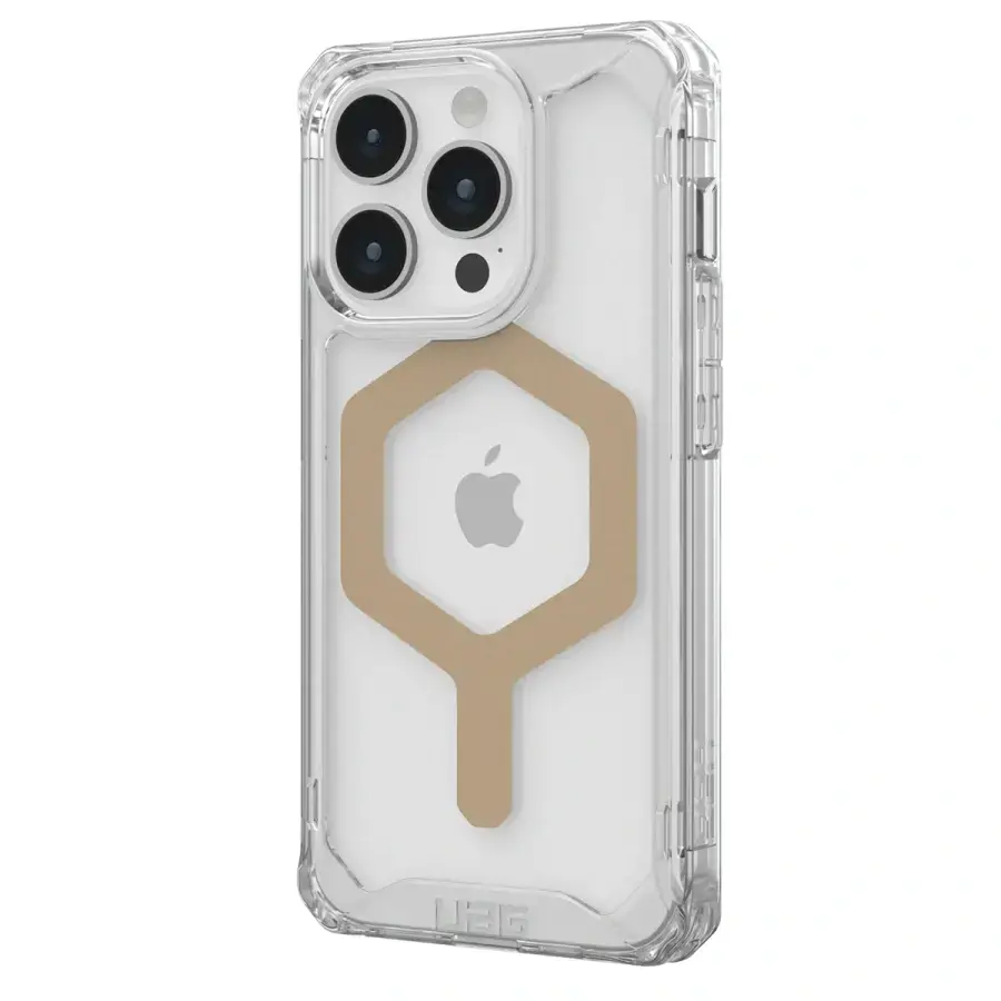 Чохол UAG Plyo Case with MagSafe for iPhone 15 Pro - Ice/Gold (114286114381)