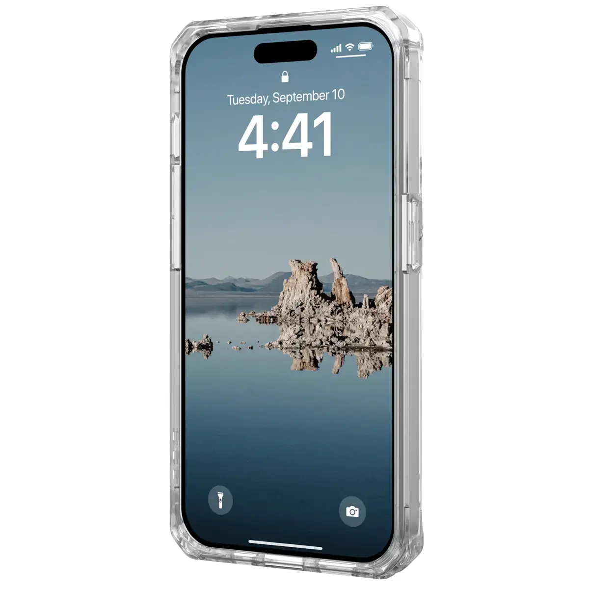 Чехол UAG Plyo Case with MagSafe for iPhone 15 Pro - Ice/Gold (114286114381)