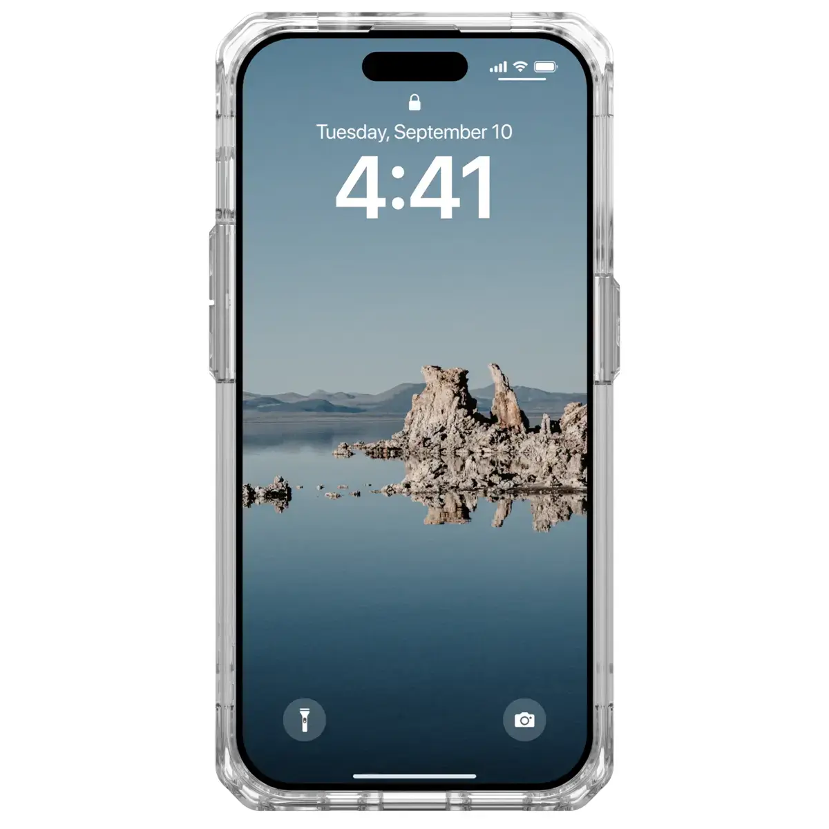 Чехол UAG Plyo Case with MagSafe for iPhone 15 Pro - Ice/Gold (114286114381)