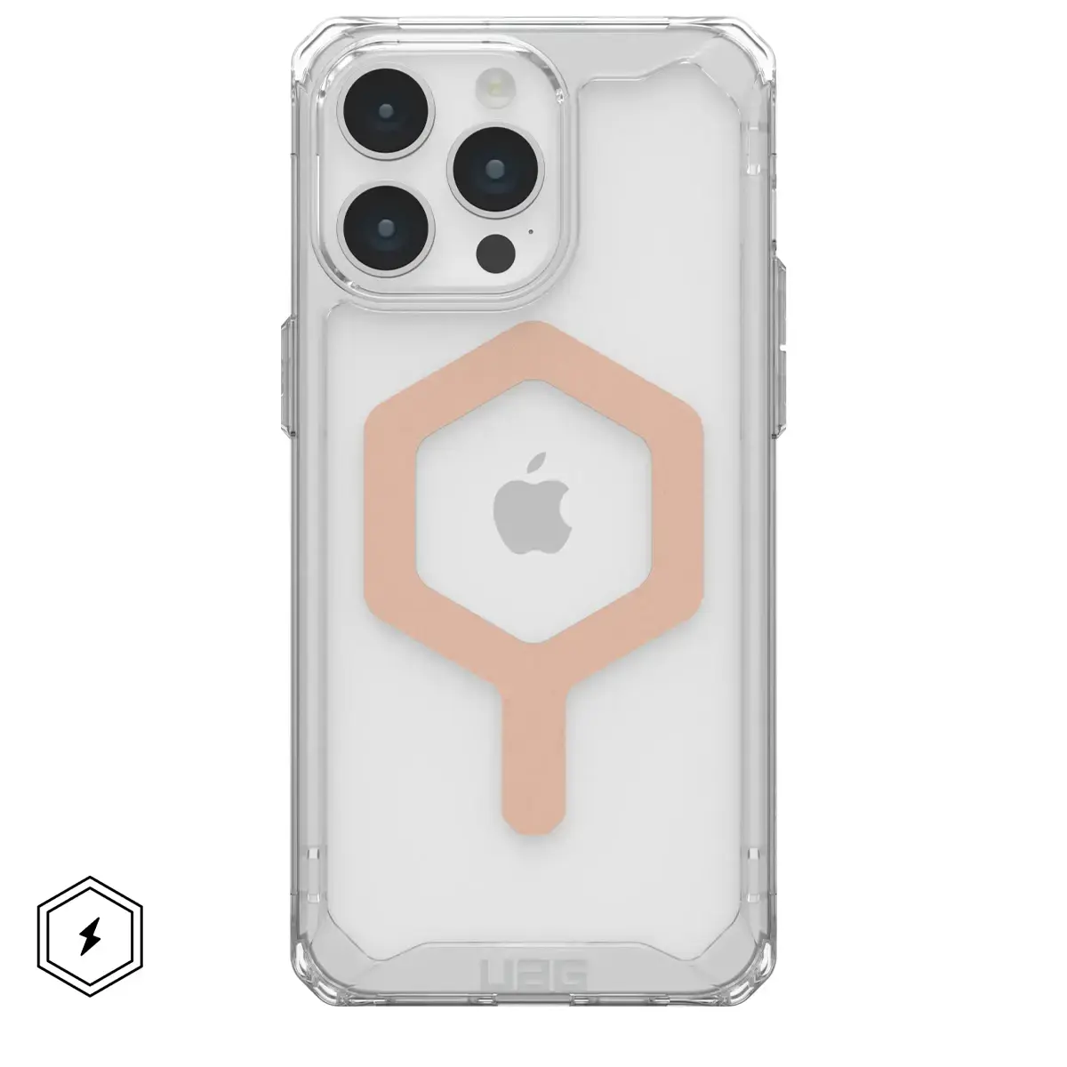 Чехол UAG Plyo Case with MagSafe for iPhone 15 Pro - Ice/Rose Gold (114286114348)