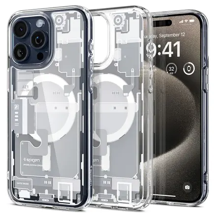 Чехол Spigen Ultra Hybrid Zero One with MagSafe for iPhone 15 Pro - White (ACS07036)