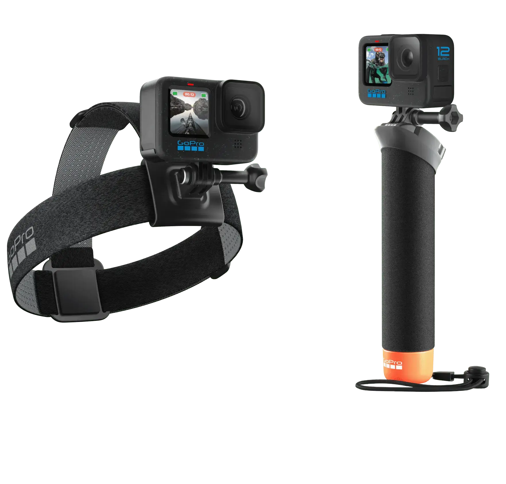 Экшн-камера GoPro HERO12 + Enduro + Head Strap + Handler Floating - Black (CHDRB-121-RW)