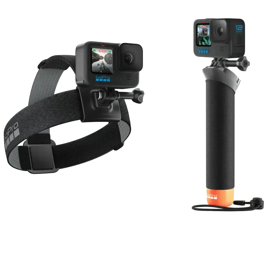 Екшн-камера GoPro HERO12 + Enduro + Head Strap + Handler Floating - Black (CHDRB-121-RW)